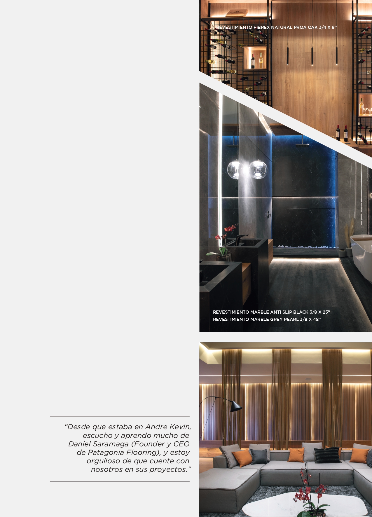 Patagonia Flooring Magazine — página 6 de la nota “La identidad en la materia”